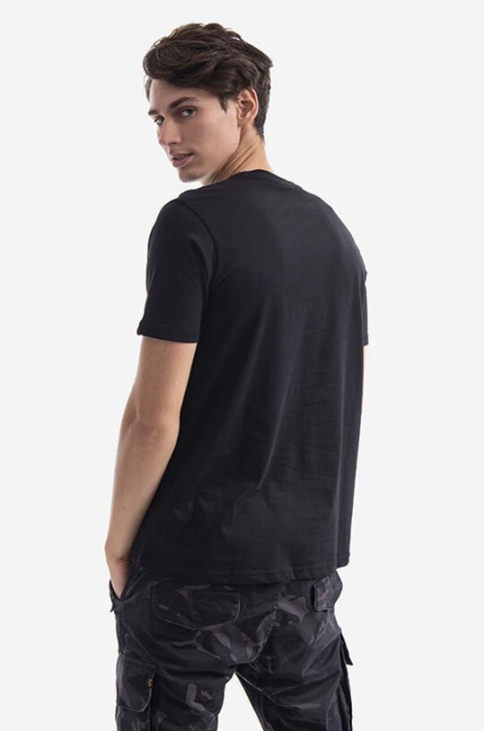 Odjeća Pamučna majica Alpha Industries 118505.95 crna