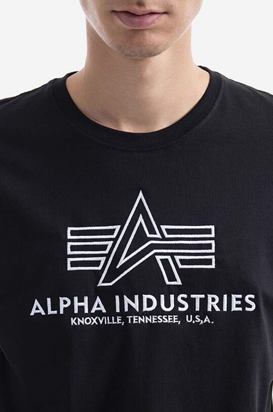 Pamučna majica Alpha Industries crna 118505.95