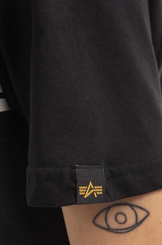 Alpha Industries cotton T-shirt Alpha Industries T 126505 95 126505.95 black