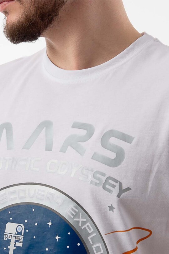 Alpha Industries t-shirt bawełniany biały 126531.09