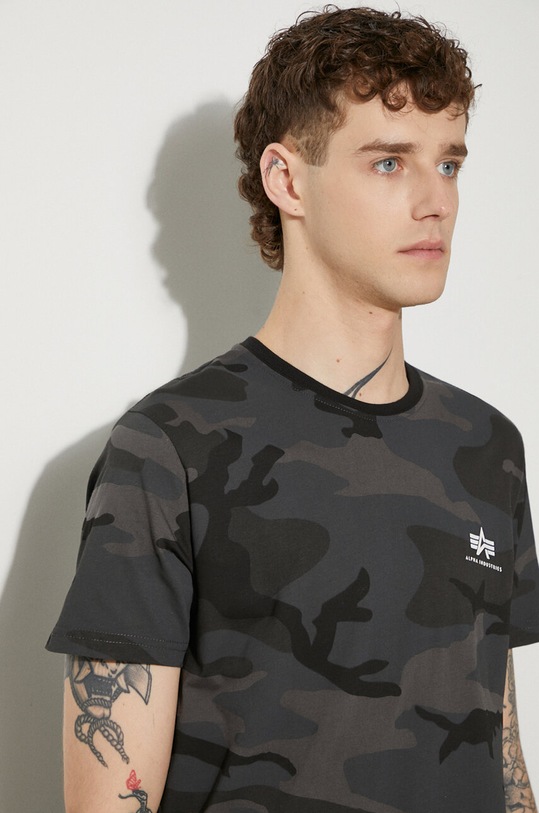 Alpha Industries cotton t-shirt gray 128507C.125