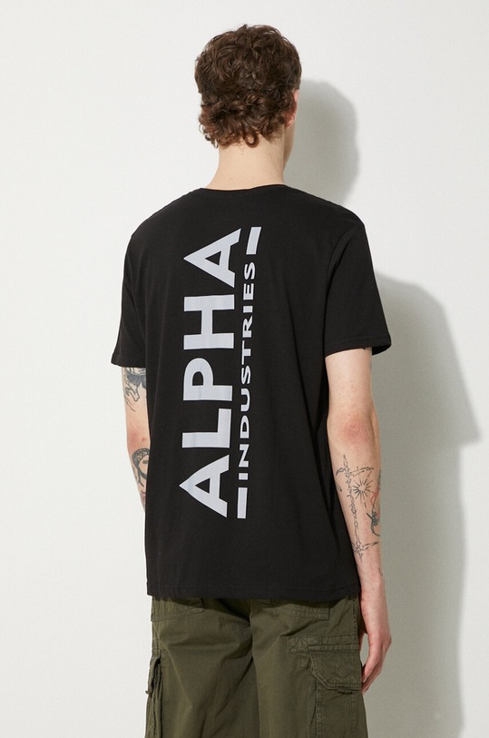 Clothing Alpha Industries cotton t-shirt 128507RP.285 black