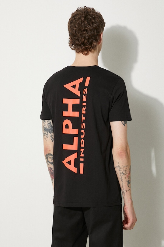 Alpha Industries cotton t-shirt 128507RP.614 black AA00