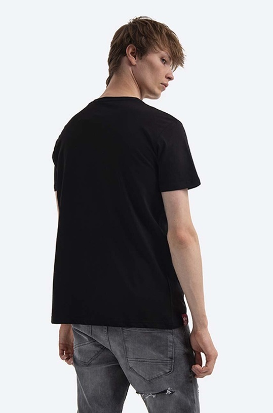 Alpha Industries cotton T-shirt Alpha Industries T 126505 03 black 126505.03