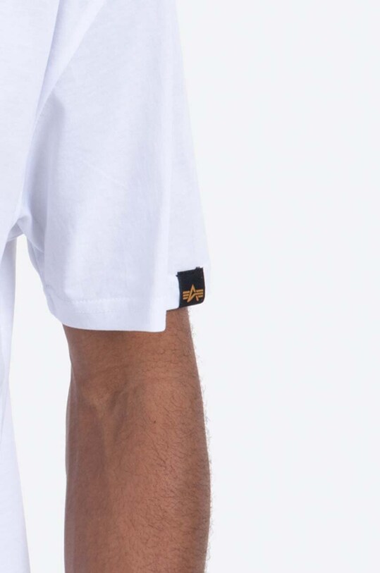Alpha Industries t-shirt bawełniany 156513.09 biały