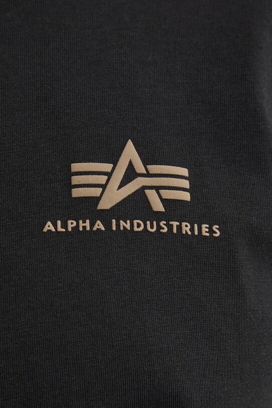 Хлопковая футболка Alpha Industries 128507CP.380 чёрный