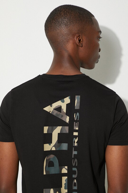 Alpha Industries t-shirt in cotone 128507CP.380 nero