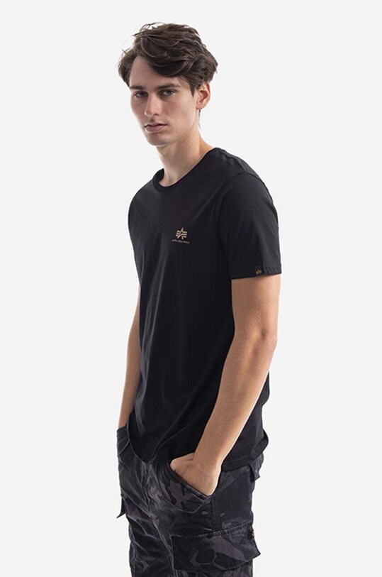 Хлопковая футболка Alpha Industries 128507CP.380