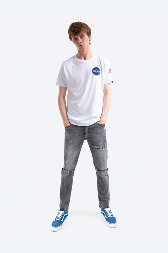 Бавовняна футболка Alpha Industries 176507.09 білий AA00