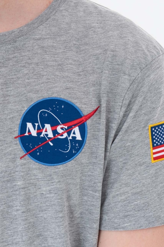 Alpha Industries tricou din bumbac Koszulka Alpha Industries 176507 17 gri 176507.17