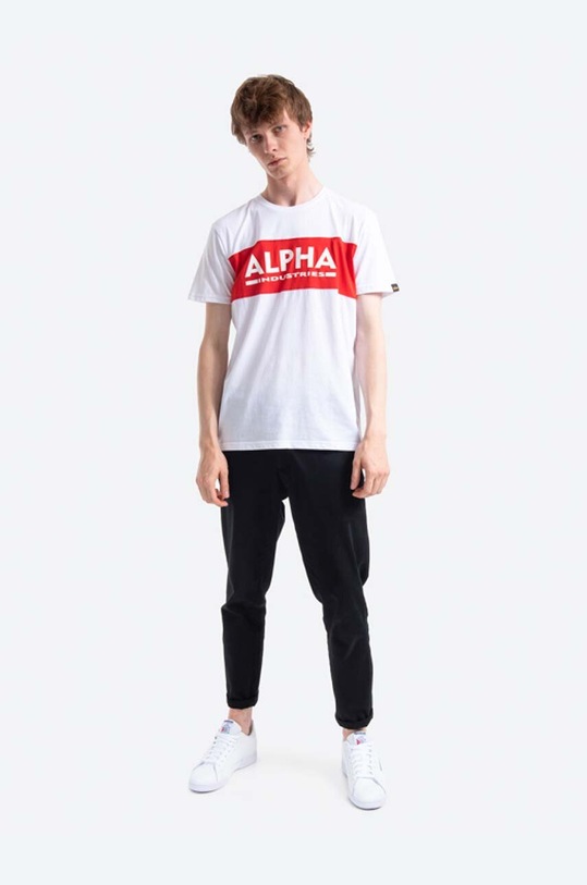 Alpha Industries cotton t-shirt 186505.09 white AA00