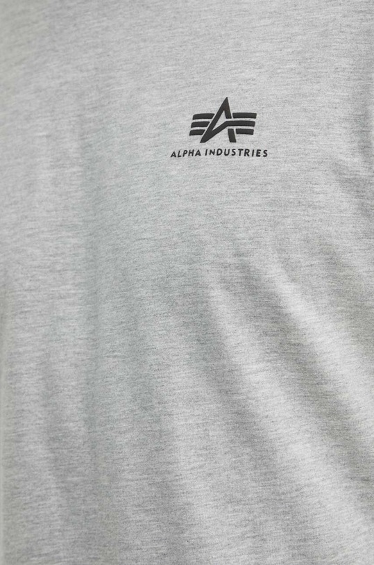 Alpha Industries t-shirt Basic T Small Logo 188505.17 szürke