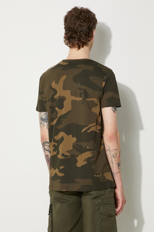 Ρούχα Βαμβακερό μπλουζάκι Alpha Industries 188505C.239 πράσινο
