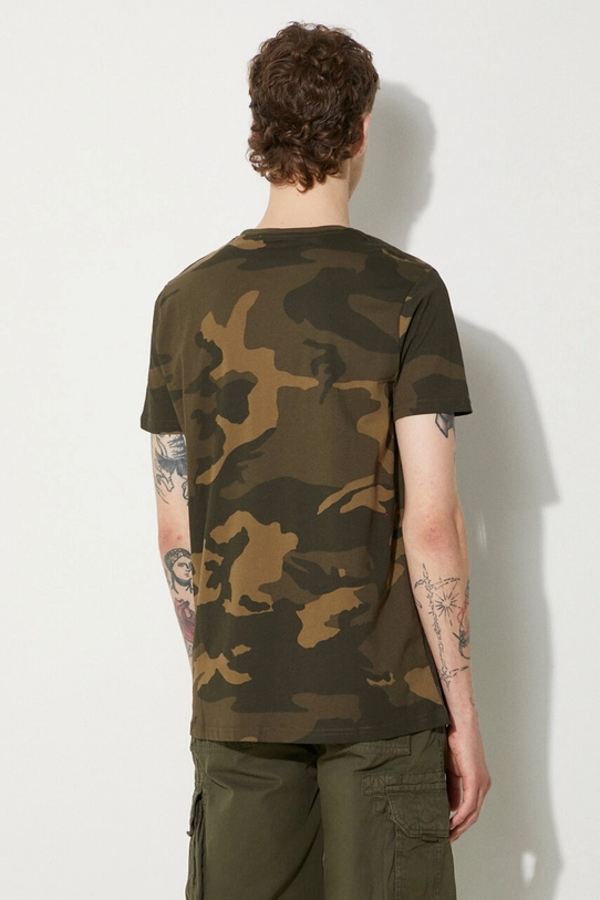 Odzież Alpha Industries t-shirt bawełniany 188505C.239 zielony