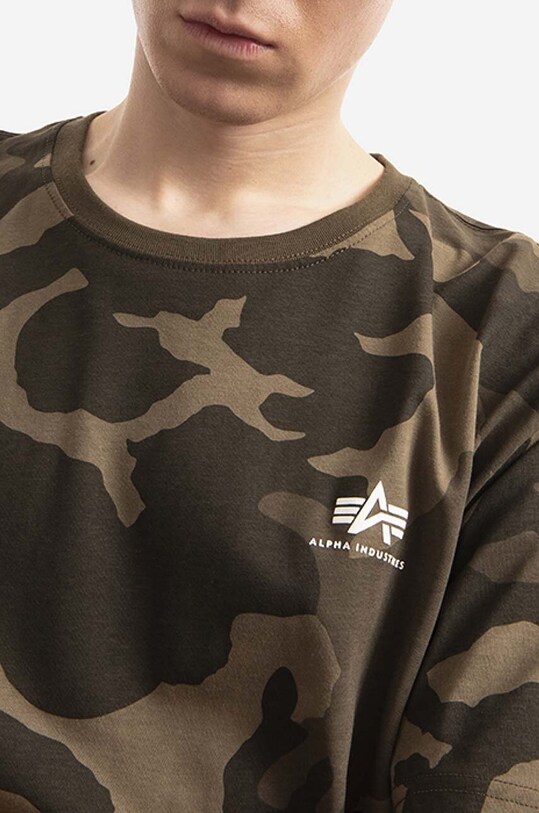 Alpha Industries tricou din bumbac verde 188505C.239