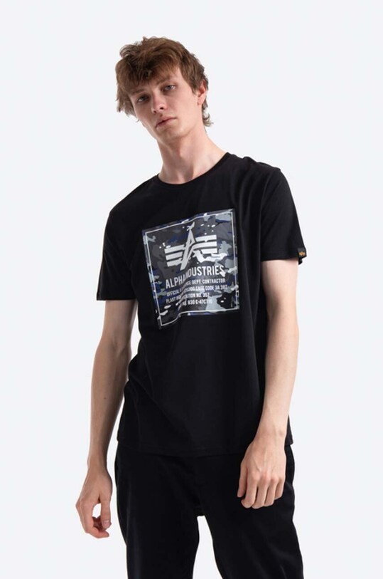 Alpha Industries cotton T-shirt Camo Block