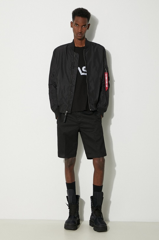 Alpha Industries tricou din bumbac x NASA 178501.03 negru AA00