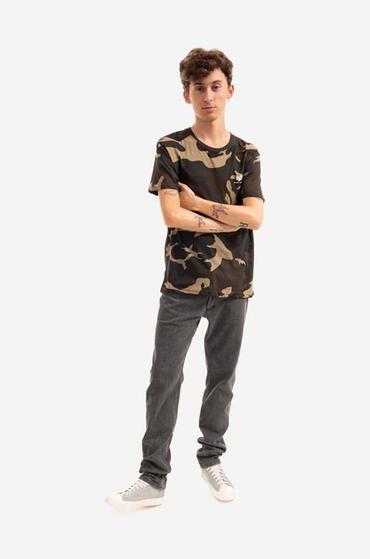 Alpha Industries t-shirt bawełniany Basic 188505C.408 zielony AA00