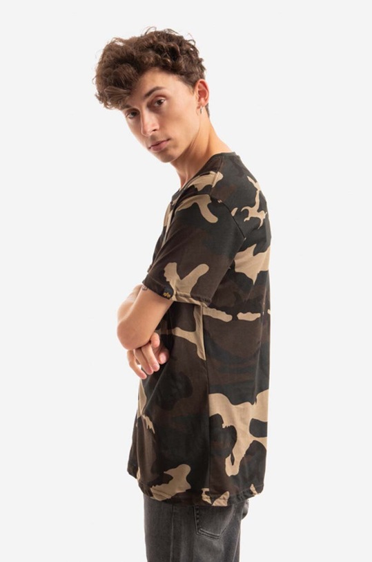 Alpha Industries t-shirt bawełniany Basic 188505C.408 zielony
