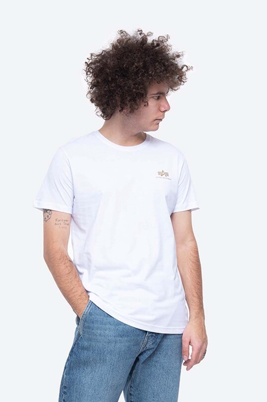 Alpha Industries cotton T-shirt Basic 188505FP.590 white