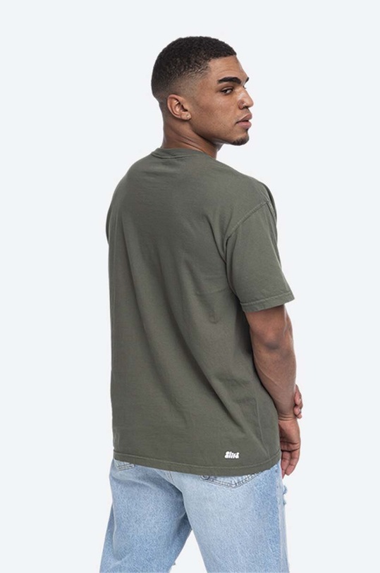 Ρούχα Βαμβακερό μπλουζάκι Alife Alife Boostin ALISS20.58 πράσινο