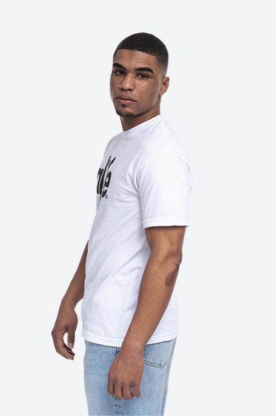 Clothing Alife cotton T-shirt Alife Boostin ALISS20.59 white