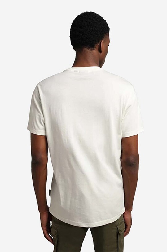 Napapijri tricou din bumbac NA4GBR.N1A bej AA00