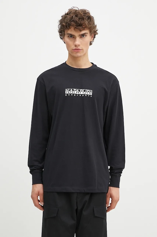 Napapijri longsleeve bawełniany