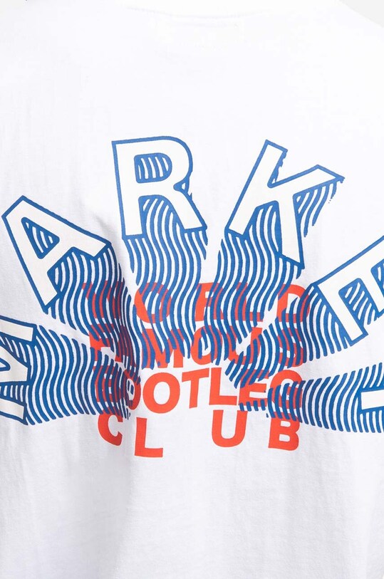 Bavlnené tričko Market World Famous Bootleg Club Pocket Tee biela 399001169