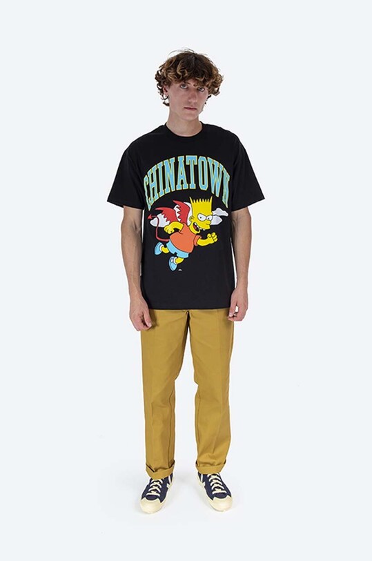 Market cotton T-shirt Chinatown Market x The Simpsons Devil Arc T-shirt CTM1990342 black AA00