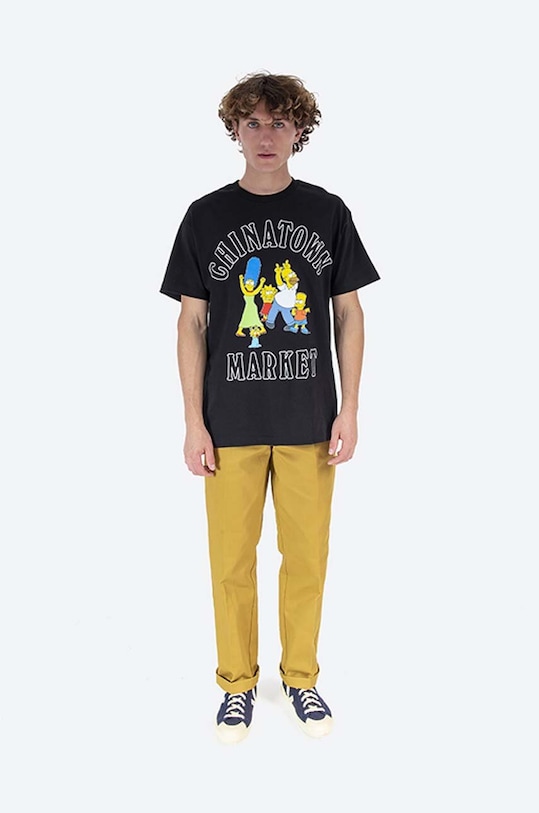 Market cotton T-shirt Chinatown Market x The Simpsons Family OG Tee CTM1990346 black AA00