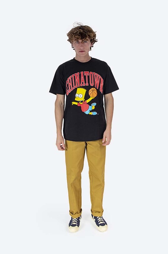 Market cotton T-shirt Chinatown Market x The Simpsons Air Bart Arc T-shirt CTM1990348 black AA00