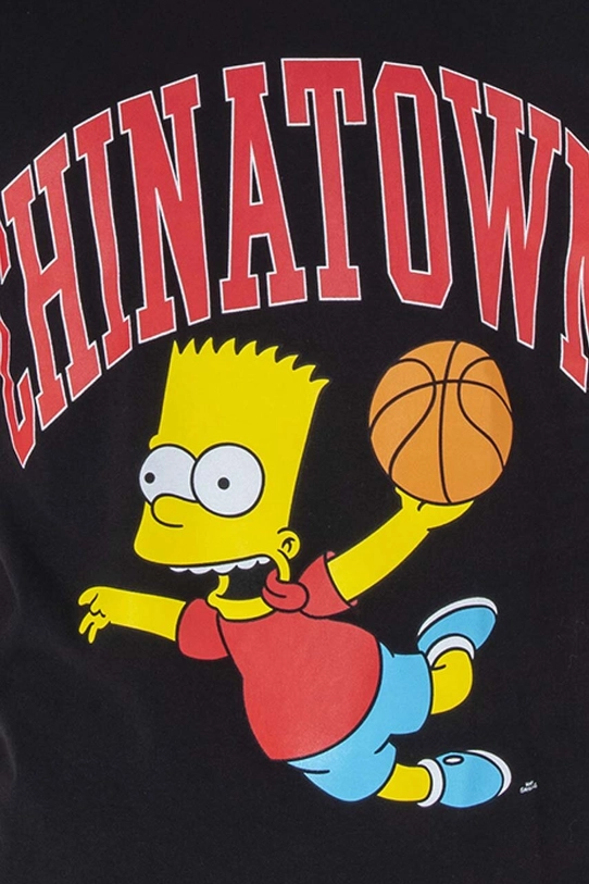 Βαμβακερό μπλουζάκι Market Chinatown Market x The Simpsons Air Bart Arc T-shirt μαύρο CTM1990348