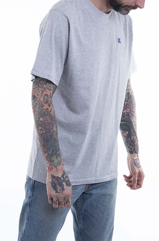 Russell Athletic cotton T-shirt Athletic Short Sleeve Tee E06002 gray