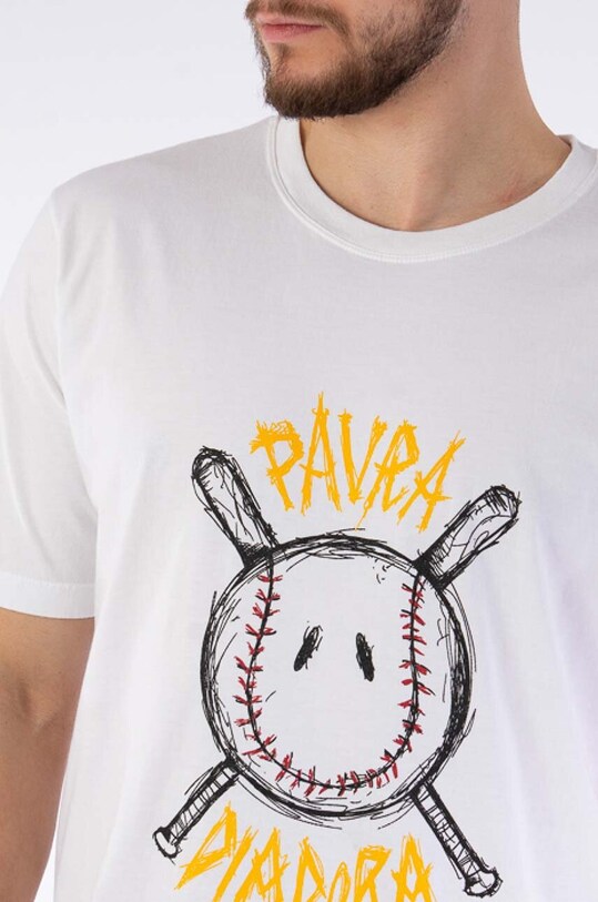 Бавовняна футболка Diadora x Paura Logo білий 502.176766
