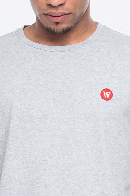 Wood Wood t-shirt bawełniany Ace Double A szary 10005700.2222