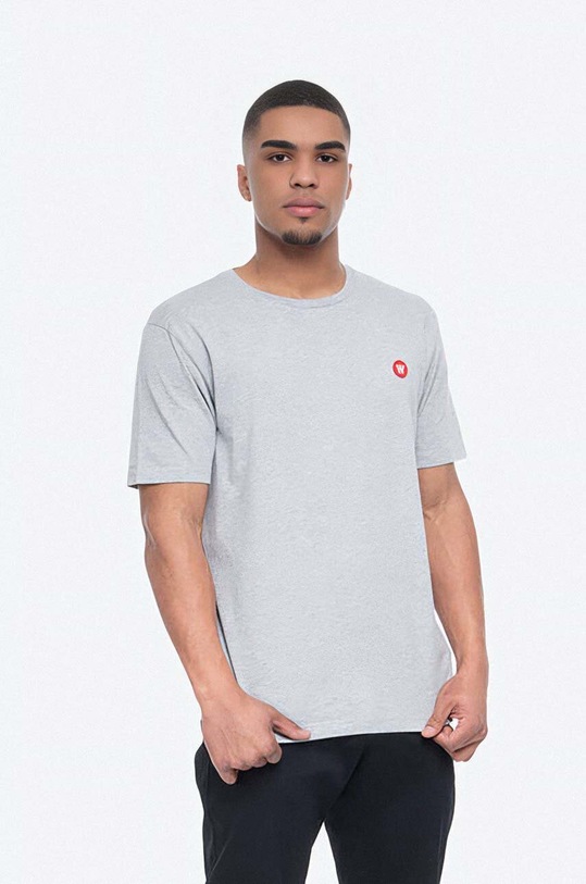 Wood Wood t-shirt bawełniany Ace Double A 10005700.2222 szary
