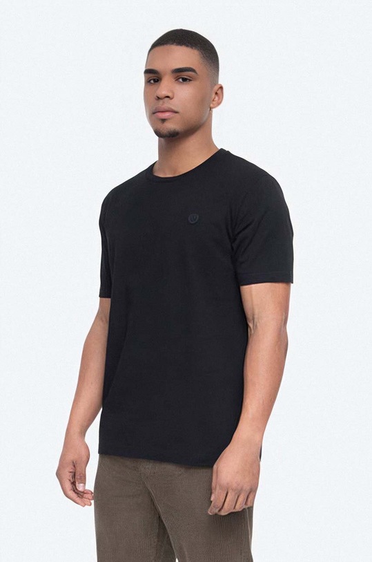 Wood Wood cotton t-shirt Ace Double A plain black 10005700.2222