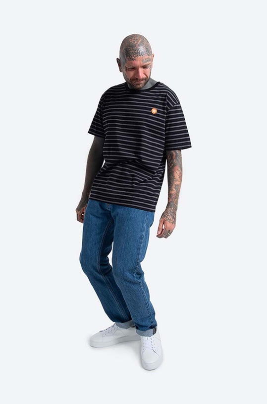 Bavlnené tričko Wood Wood Ace T-shirt 10135710.2222 čierna AA00
