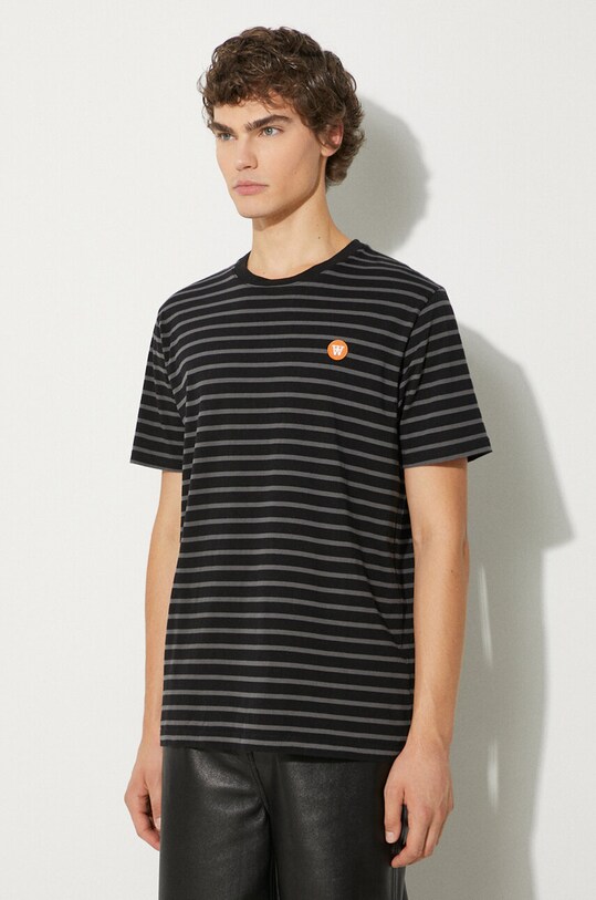 Wood Wood t-shirt bawełniany Ace T-shirt czarny 10135710.2222
