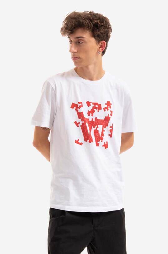 Wood Wood t-shirt bawełniany Ace Puzzle T-shirt