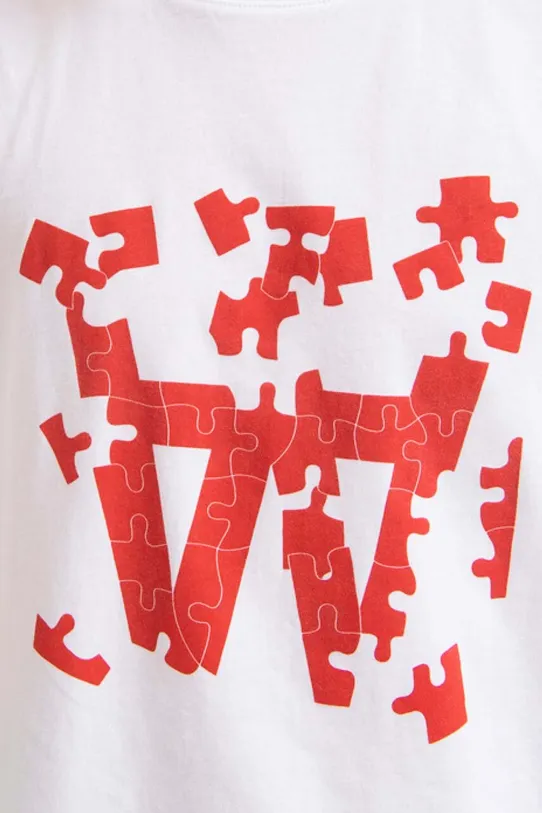 Wood Wood cotton T-shirt Ace Puzzle T-shirt white 10295703.2222