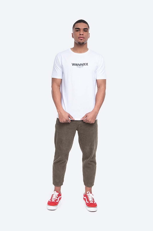 Wood Wood cotton T-shirt High Jump 12015712.2334 white AA00