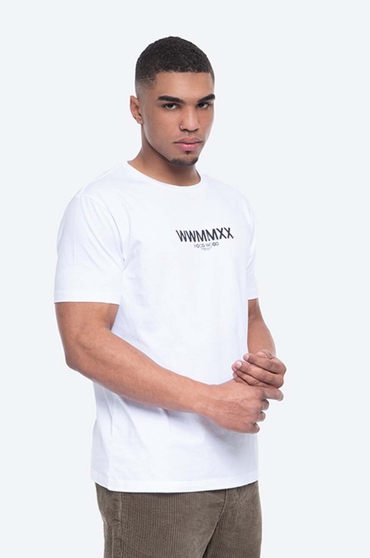 Wood Wood cotton T-shirt High Jump 12015712.2334 white