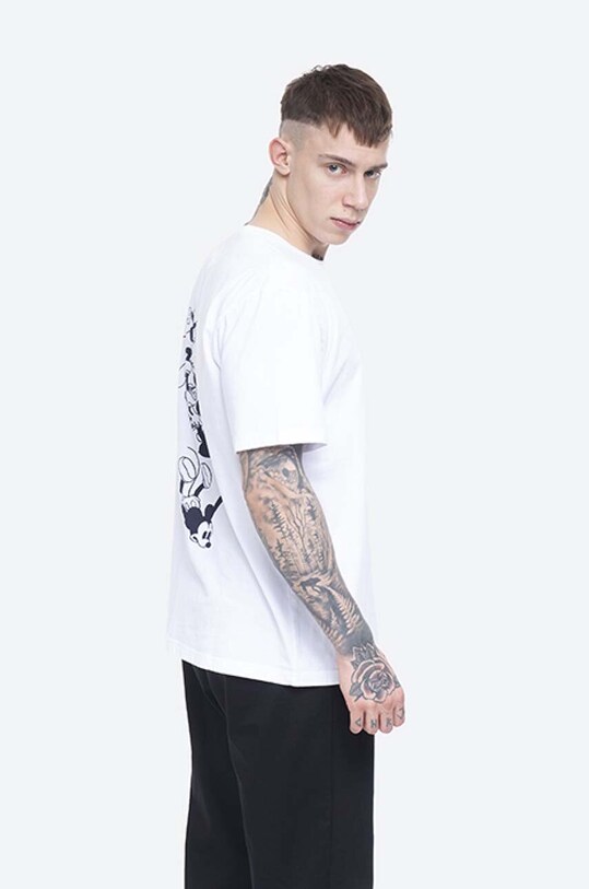 Odzież Wood Wood t-shirt bawełniany Bobo T-shirt 12025701.2334 biały