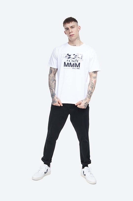 Wood Wood cotton T-shirt Bobo T-shirt 12025702.2334 white AA00