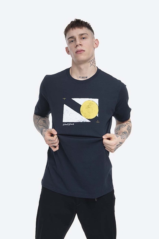 Wood Wood cotton T-shirt Sami T-shirt regular black 12045715.2491