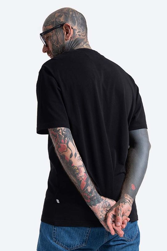 Oblečenie Bavlnené tričko Wood Wood Bobby IVY T-shirt 12135703.2489 čierna