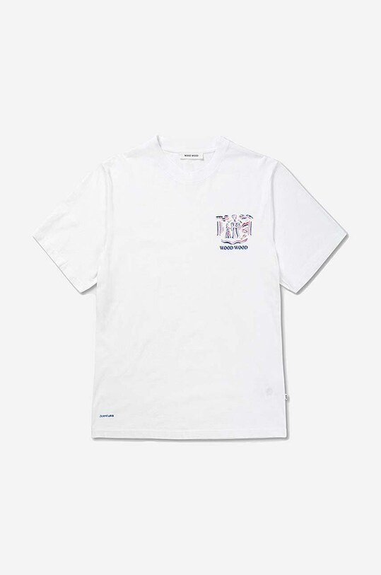 Clothing Wood Wood cotton T-shirt Bobby JC Robot T-shirt 12215709.2491 white