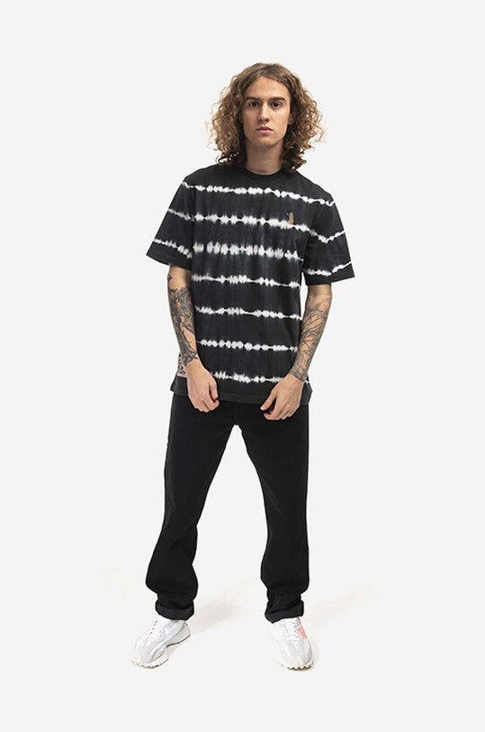 Wood Wood t-shirt bawełniany x Bobby Paris 12235710.2489 czarny AA00